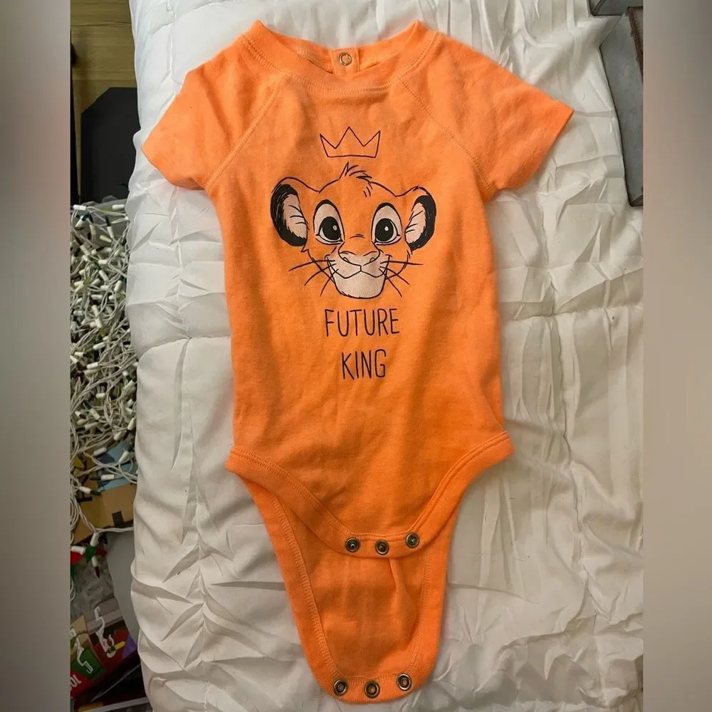 Disney's The Lion King Simba Baby Boy Bodysuit by Jumping Beans size 12 months
